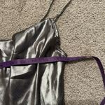 Urban Outfitters UO Shiny Satin Asymmetrical Mallory Mini Dress size smal NWOT Photo 5