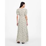 Madewell NWT  Puff-Sleeve V-Neck Midi Dress in Floral  
Size 8 Photo 1