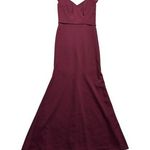 Theia Burgundy/ Maroon Sleeveless Formal Gown US8 Red Size 8 Photo 0