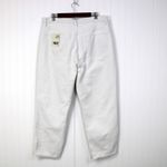 River Island  Womens US12 Luxe Collection Jeans White Straight Leg Button‎ Fly Photo 2