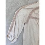 Sundance Catalog Beige Blouse Top Womens L Lace Boho Casual Beach Vacation Tan Size L Photo 3