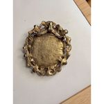 Vintage Gold Tone Brooch With Victorian Style Porcelain Cameo Depicting Classica Photo 1