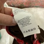 Anne cole  Brown Retro Swim Skirt Orange & White Criss Cross Tie Waistband Large Photo 3