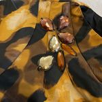 Kenar  Leopard Print One Shoulder Blouse with Rhinestones • One Shoulder • Size 8 Photo 5