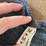 Free People we the  blue striped henley slinky hacci long sleeve top Photo 3