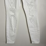 Judy Blue  Skinny Fit White Stretch Denim Factory Ripped and Distressed Jeans 29 Photo 7