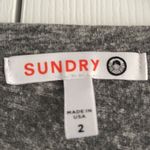 Sundry  Grey with Stars L/S Tee w/ Ruffle Arms Photo 4
