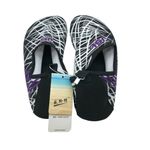 Wet Womens Water Shoes Flats Fabric Geometric Black White 44/45 US 8/9 Photo 2