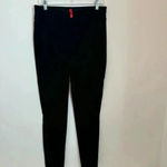 Spanx  Micro Rib Knit Control Top Skimmer Leggings in Black Pants Women's Size XL Photo 2