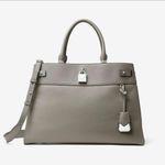Michael Kors Gramercy Gray Leather Purse Bag Photo 0