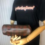 Ralph Lauren Vintage Tartan Plaid Top Zipper Clutch Makeup Toiletry Travel Bag Photo 3