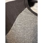 Marine layer  Baseball T-Shirt 3/4 Sleeve Heather Grey Charcoal Medium Warm Photo 2