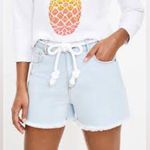 Loft  PETITE Frayed Denim Cut Off Shorts In Beach Out Wash Photo 1