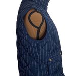 J.Crew Excursion down feather fill quilted puffer pinstripe utility vest size S Photo 4