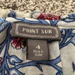 J.Crew Point Sur white, blue & red paisley tank top size 4 Photo 6