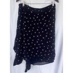 & Other Stories Paris Atelier & Other Stories Skirt Women’s 6 Black Floral Midi Ruffle Wrap Photo 4