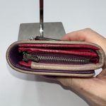 Loewe  Lambskin Wallet with Lock on Zipper pull Red and Purple Interior Photo 2