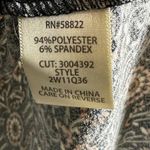 Max Studio NWT Blouse Womens 2X Black Floral V-Neck Stretch Boho Peasant Hippie Photo 5