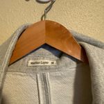 Marine layer  Light Gray Terrycloth Open Front Longline Blazer M Photo 5