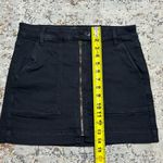 American Eagle  high rise jean mini skirt size 8 black Photo 5