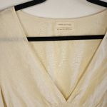 Urban Outfitters  Ruth V-Neck Blouse Cream Photo 3