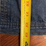 Coldwater Creek  Blue Denim Zip-Up Jacket with Ribbed Knit Sleeves Sz PL Photo 4