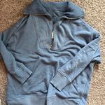 Aerie NWT Blue Down To Earth Quarter Zip Photo 3