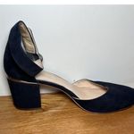 Nine West Addison Shoes Womens Size 8.5M Suede Block Heel Ankle Strap Dressy Photo 3