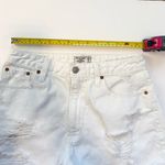Abercrombie & Fitch Annie High Rise White Distressed Jean Shorts Size 27 Photo 5