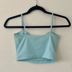 Susana Monaco Essential String Crop Top in Light Blue Spaghetti Strap Photo 3
