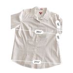 Talbots Women's  White & Pink Striped Button Down Shirt Size 16 Photo 1