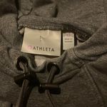 Athleta  dark charcoal Gray Hooded Long Sleeve Sweatshirt hoodie XS Photo 5