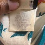 Vintage 90’s Brel Originals Floral Dress Womens Size 12 Teal Pink Union Made White Photo 2