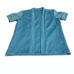 VINTAGE CIRCA 1970'S SKY BLUE SHORT SLEEVE KNIT TOP (S) Photo 7