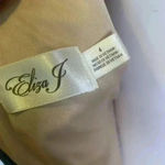 Eliza J  Dress Womens 4 Black Lace Overlay Knee Length Event Party Sheath #304 Photo 10