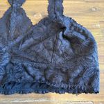 Free People Intimately  Black Lace Bralette Sexy Layering Large L Galloon Photo 1