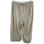 Torrid  Wide Leg linen blend cropped capri Pants Cream L 12 summer vacation work Photo 1