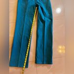 St. John  dress Pants Turquoise blue Sporty Trousers  straight dress pant 8 zip Photo 9