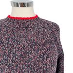 Rag and Bone  Ilana Marled Sweater Navy Blue Multicolor Crewneck Size Small Photo 2