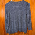 August Silk  Charcoal Cardigan with Floral Details sz large Photo 3