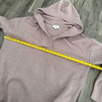 Aerie  Cozy up brown waffle knit hooded oversized sweater Photo 2