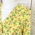 FOR THE REPUBLIC  Floral Bell Sleeve Surplice Blouse Yellow Large Photo 5