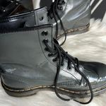 Dr. Martens Gray Patent Leather Lace -up 1460 boots size 8 Photo 4