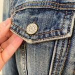 Gap Faux Shearling Distressed Jean Jacket Photo 3