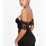Tic Toc off shoulder lace crop top black size M Size M Photo 1