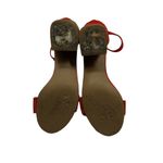 Seychelles & Corey Lynn Calter Red Suede Ankle Strap Sandals Size 7.5 M Photo 6
