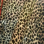 Animal Leopard Print Bath Robe Pink Trim size XL Black Photo 3