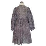 Banana Republic Womens Dress Size XS Tunic Babydoll Brown Puff Sleeve Mini Fall Photo 8