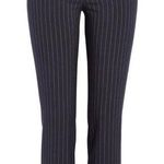 Alice + Olivia Alice L+Olivia Stacey Slim Pinstripe Ankle Pants in Navy/White Size 12 NWT $295 Photo 1