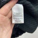 Skye's The Limit women's black plush faux fur turtleneck poncho sweater small Photo 6